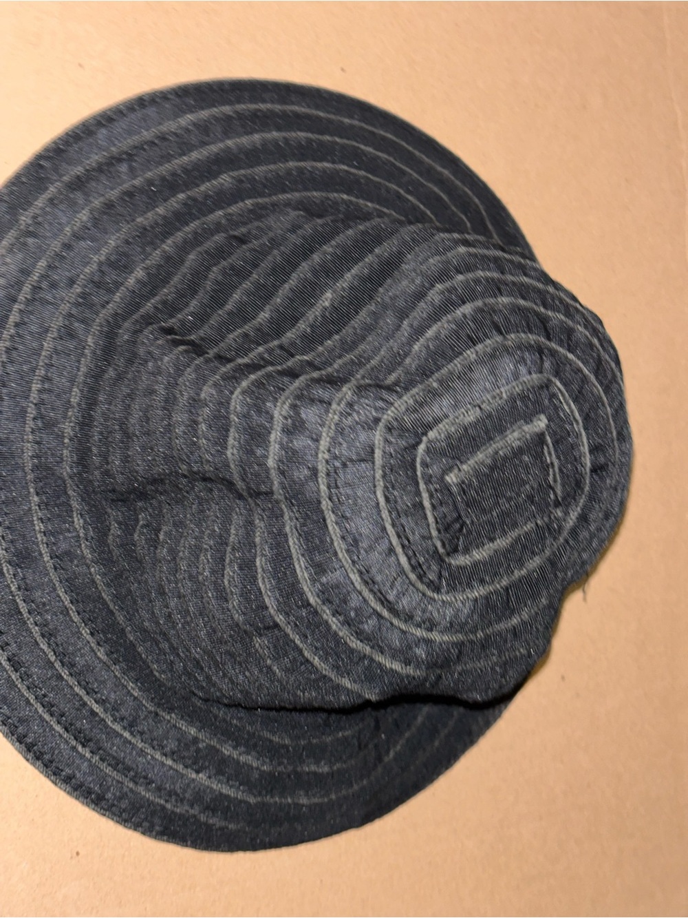 Black Ribbed Bucket Hat - Picture 2 of 4